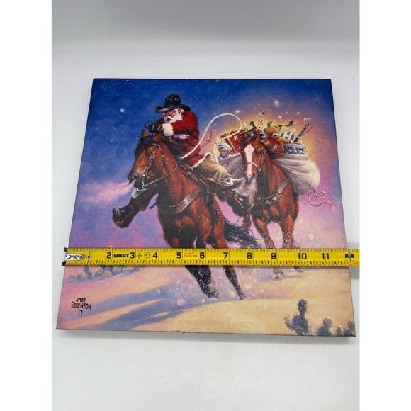 Jack Sorenson Santa's Big Ride & Christmas Rush Canvas Prints 12x12 - Picture 8 of 8